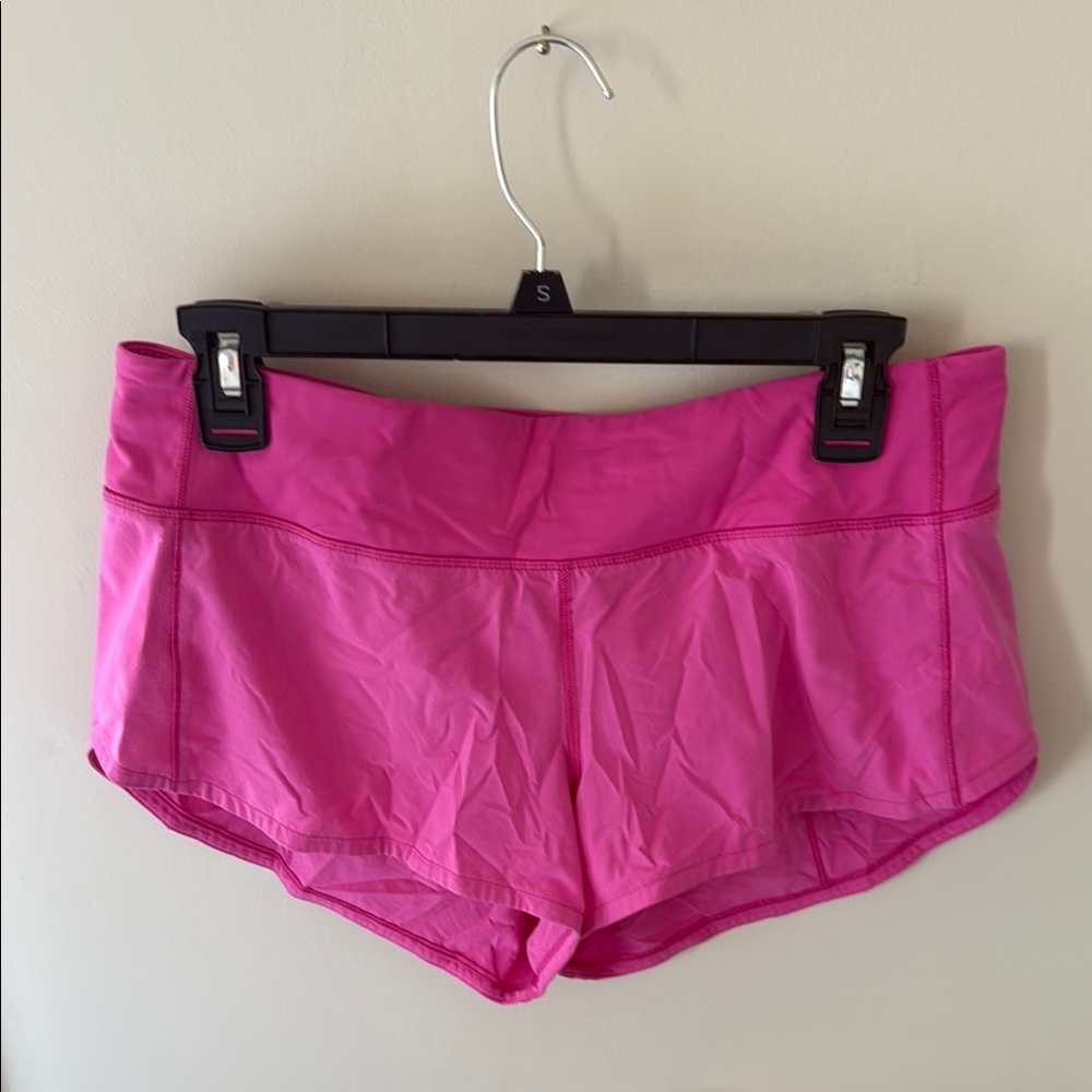 Lululemon Sonic Pink Speed Up Shorts